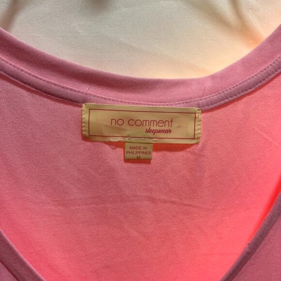 No Comment Sleepwear “I’m a Succa for You” 2-Piece Pajama Set Pink/Black M - Picture 4 of 10